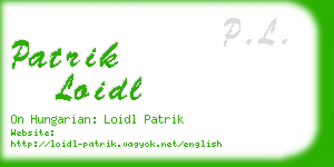 patrik loidl business card